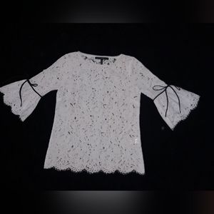 5 FOR $25 WITH 5 FOR $25 ITEMS ONLY LACE BLOUSE "WHITE HOUSE BLACK MARKET"